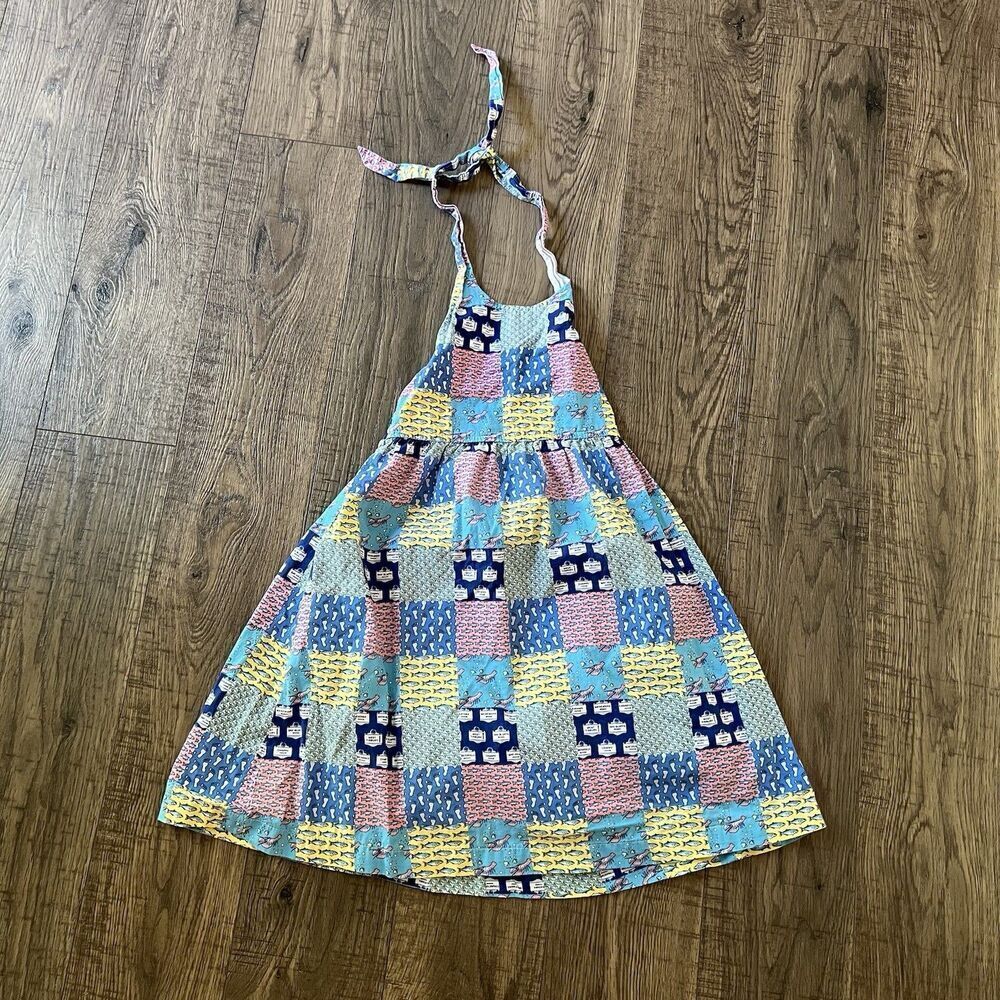 Vineyard Vines Girls Sundress 4t  Martha’s Island Town Halter Smocked